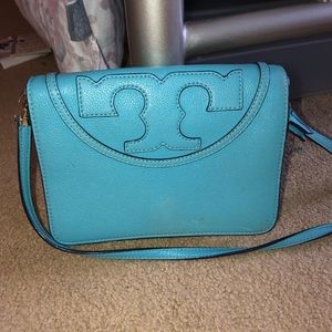 Tory Burch All T Leather Crossbody Bag